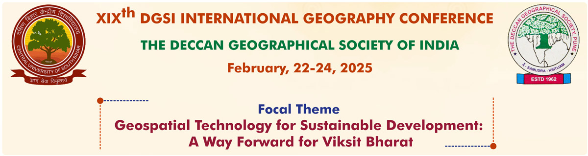 XIXth DGSI INTERNATIONAL GEOGRAPHY CONFERENCE