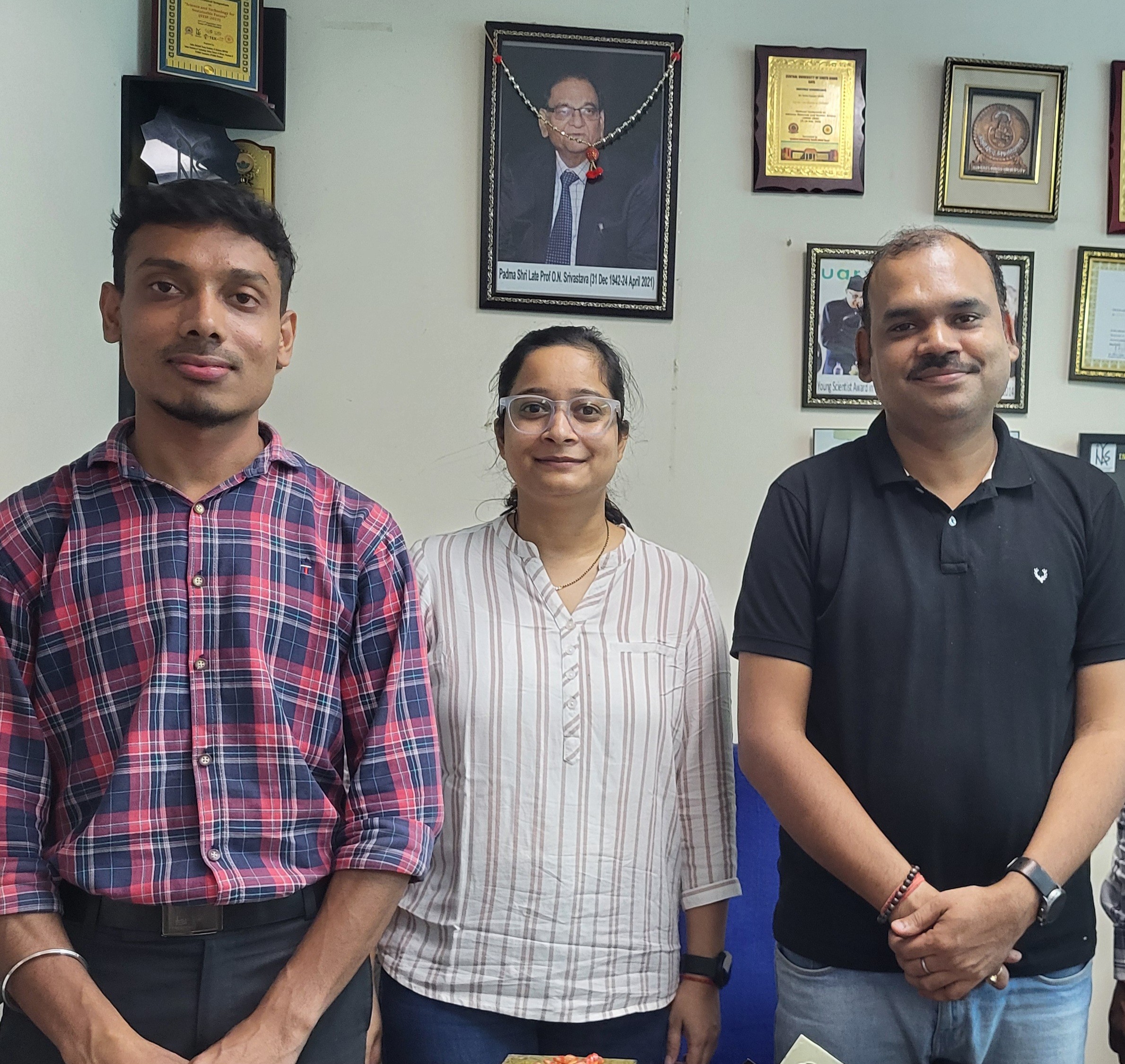 Collaborative UGC-DAE Research grant of approximately Rs 15 Lakhs to Dr. Rohit Ranjan of CUSB
