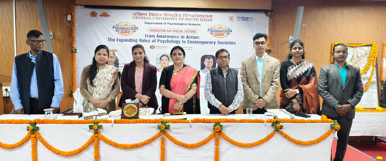 Foundation Day Lecture - Department of Psychological Sciences 