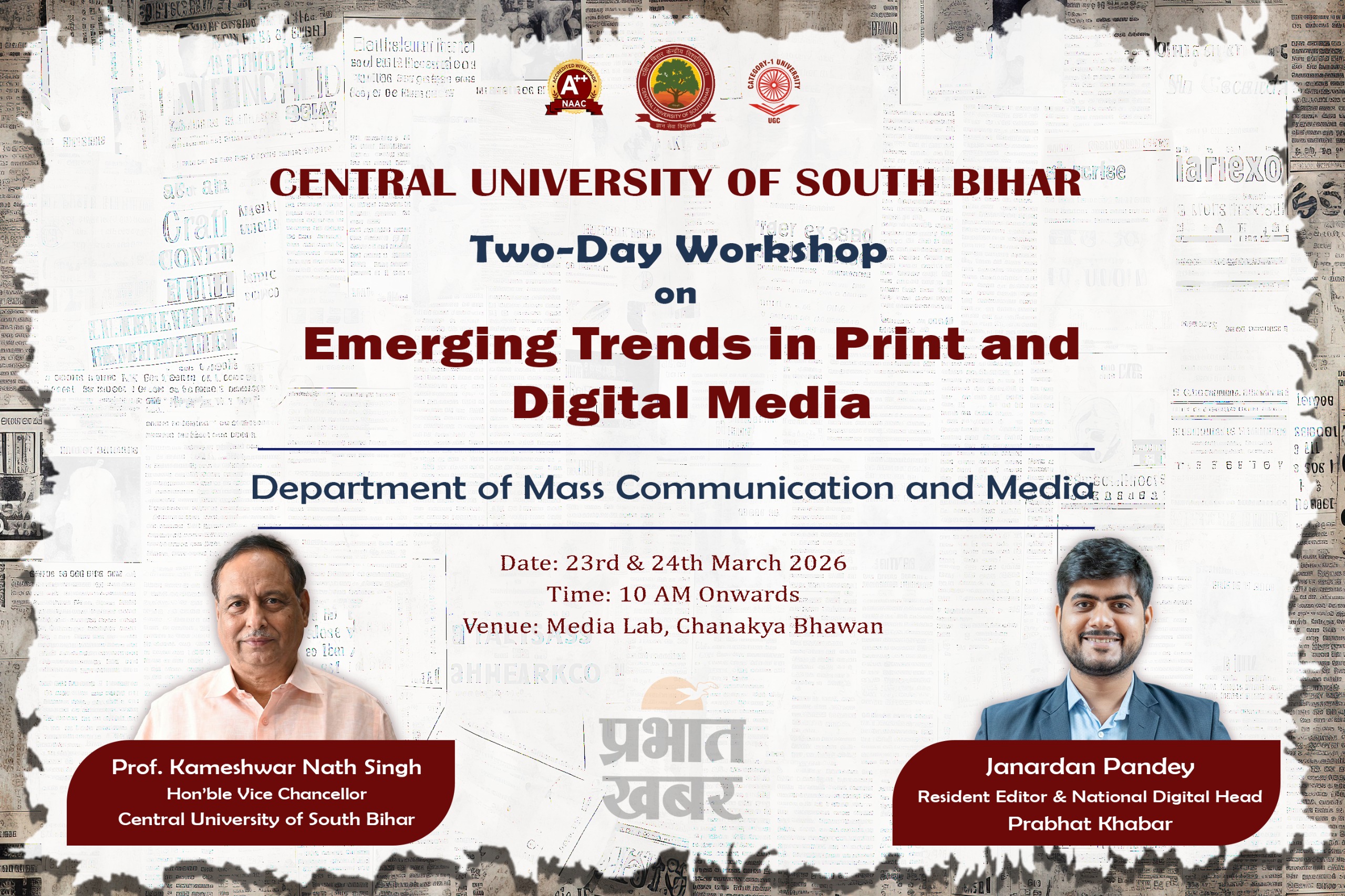 Emerging Trends in Print and Digital Media on 23rd-24th March, 2026